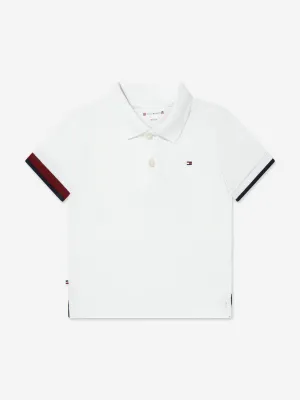 Tommy Hilfiger Baby Boys Hilfiger Polo Shirt in White