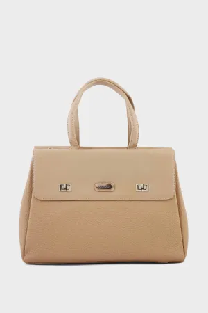 Top Handle Hand Bags BH0056-Tan