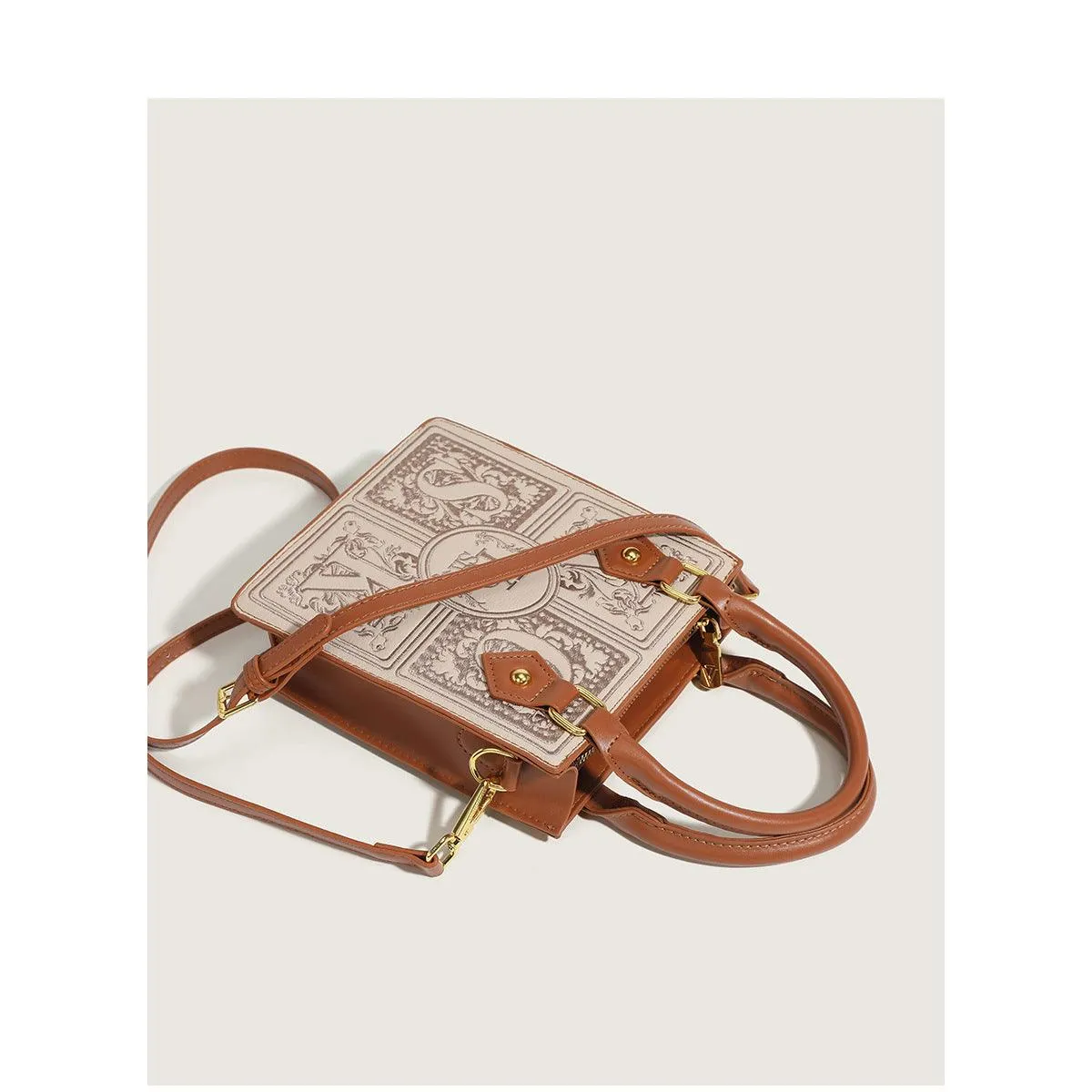 Trendy Early Autumn Embroidered Small Square Messenger Bag - Street Style Essential