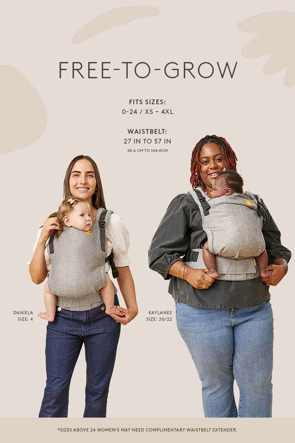 Tropical - Mesh Free-to-Grow Baby Carrier