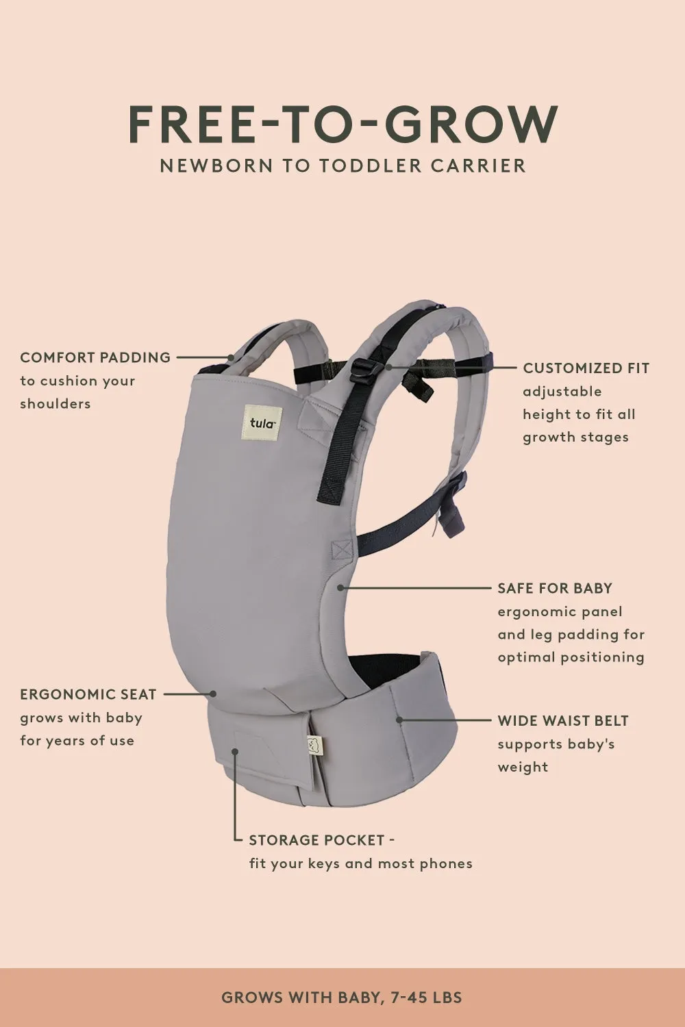 Tropical - Mesh Free-to-Grow Baby Carrier