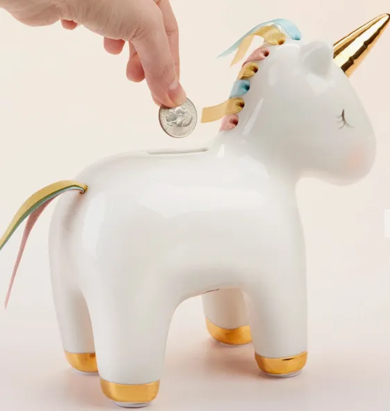 Unicorn Porcelain Bank