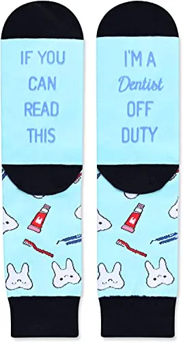 Unisex Dentist Socks, Dental Socks, Tooth Socks, Teeth Socks, Unique Dentist Gifts, Dental Hygienist Gifts, Dental Assistant Gifts, Tooth Gifts, Teeth Gifts