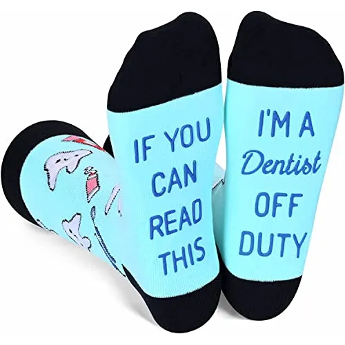 Unisex Dentist Socks, Dental Socks, Tooth Socks, Teeth Socks, Unique Dentist Gifts, Dental Hygienist Gifts, Dental Assistant Gifts, Tooth Gifts, Teeth Gifts