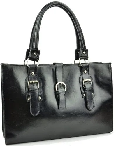 Vega Faux Leather Satchel Bag