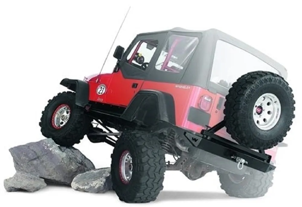 WARN 64337 Tire Carrier for 1987-06 Jeep Wrangler YJ, TJ