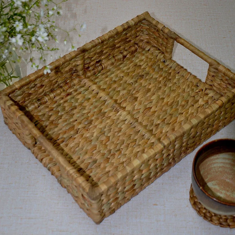 Water Hyacinth Rectangular Tray | Natural