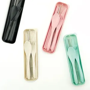 Wheat Straw Travel Utensil Set