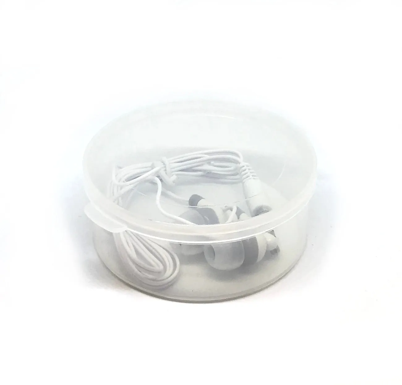 White Stereo Earbud Headphones