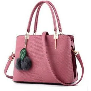 Women High Quality Faux-Leather Tote Cross-Body Handbag with Eye-Pleasing Tassels