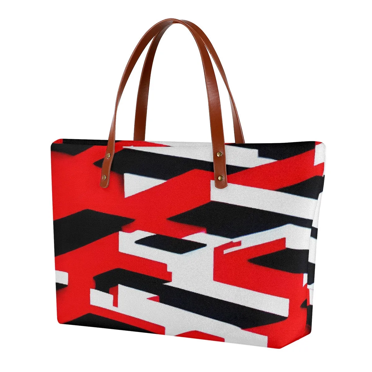 Women's Tote Bag | Diving Cloth SS  17 red, black, and white print