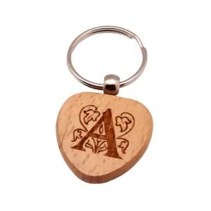 Wooden Engraved Keychain