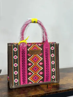 WRANGLER PINK AZTEC HAND BAG